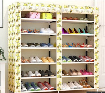 Actionclub Double Row Shoe Cabinet"