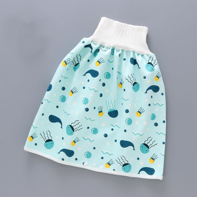 Leak-Proof Cotton Bed Wetting Skirt for Babies
