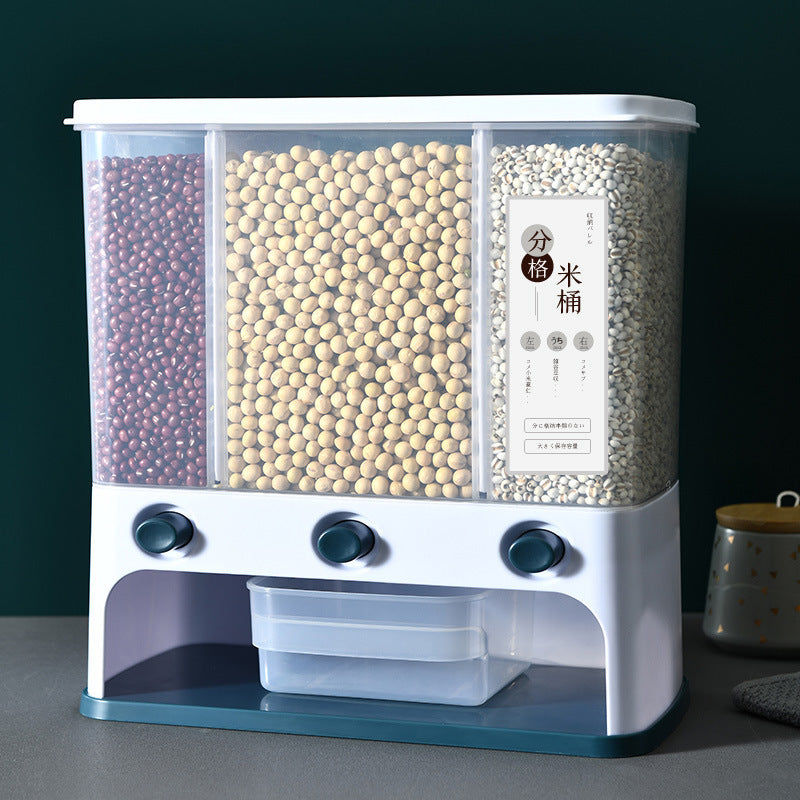 Clear Plastic Wall-Mounted Grain Storage Box