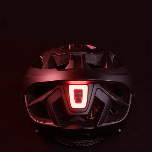Fahrradhelm LED-Licht Wiederaufladbarer, intergrally-geformter Fahrradhelm Mountain Road Bike Helm Sport Safe Hat