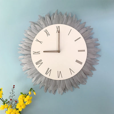 Innovative Woven Tapestry Wall Clock with Unique Charm