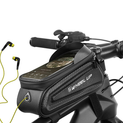 WHEEL UP Hard Shell Bicycle Bag Front Beam Bag Mountain Bike Mobile Phone Touch Screen Upper Tube Bag Saddle Bag Riding Equipment