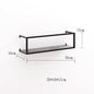 Nordic Wrought Iron Wall Shelf Creative Lattice