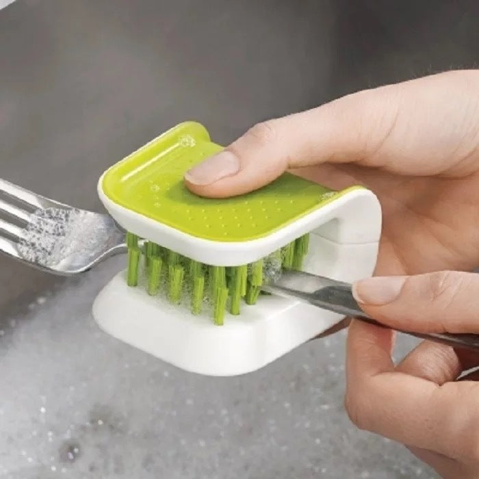 U-förmige Messer- und Besteckreinigerbürste Home Kitchen Reinigungsbürsten Borstenpeeling Küchenwaschen