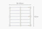 Retractable tiered shelf wardrobe storage cabinet cabinet bathroom partition shelf