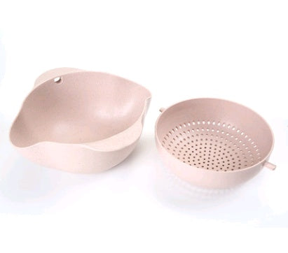 Küche Wäsche Organizer Verdickung Home Küche Kunststoff Reis Obst Schüssel Waschen Reis Sieb Becken Waschen Korb