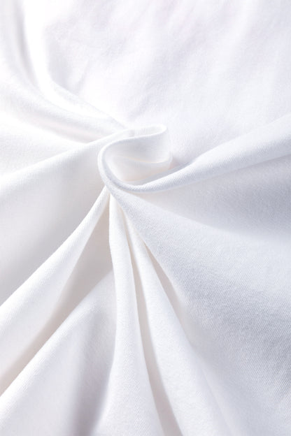 White Valentine Love Tinsel Graphic T-shirt