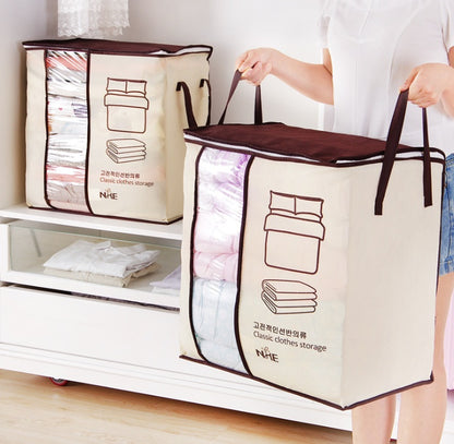 Vlies-Familien-Organizer zum Platzsparen, Bett-Aufbewahrungsbox unter dem Schrank, Kleidertrenner, Quilt-Taschenhalter 
