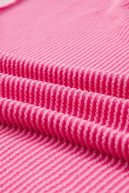 Bonbon – Sweatshirt mit Zopfmuster und sichtbaren Nähten in Colorblock-Optik