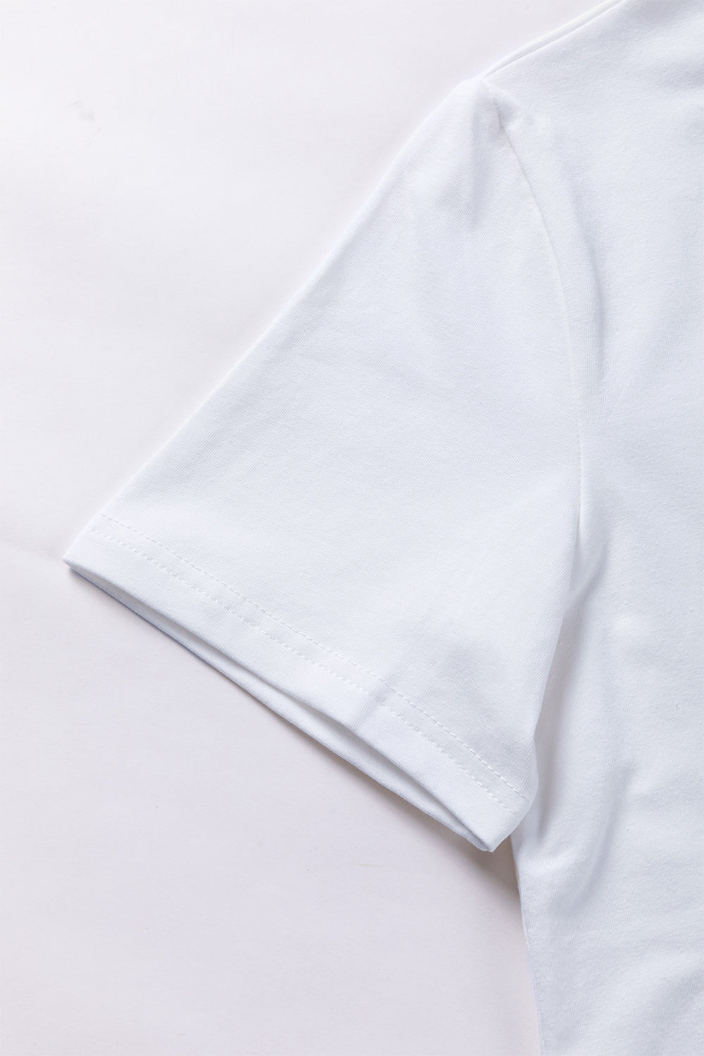 White Valentine Love Tinsel Graphic T-shirt