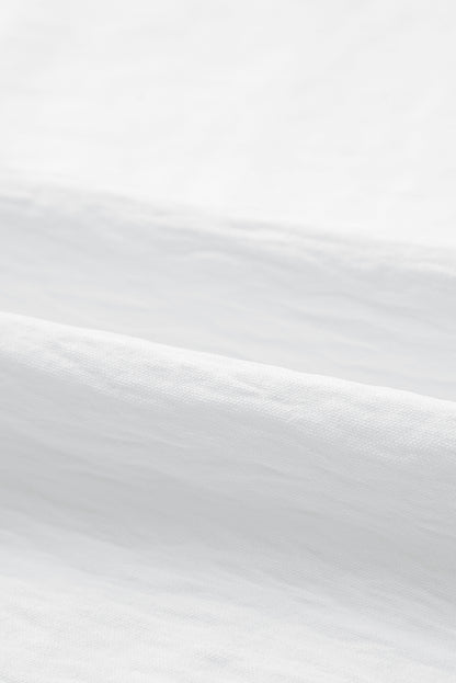 White V Neck Knotted Shoulder Vest