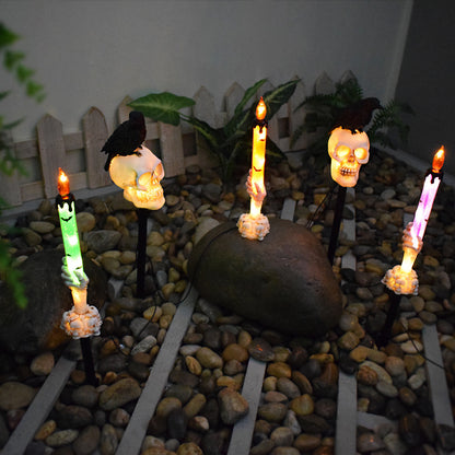 Solar-Halloween-Kürbislampe für den Innenhof