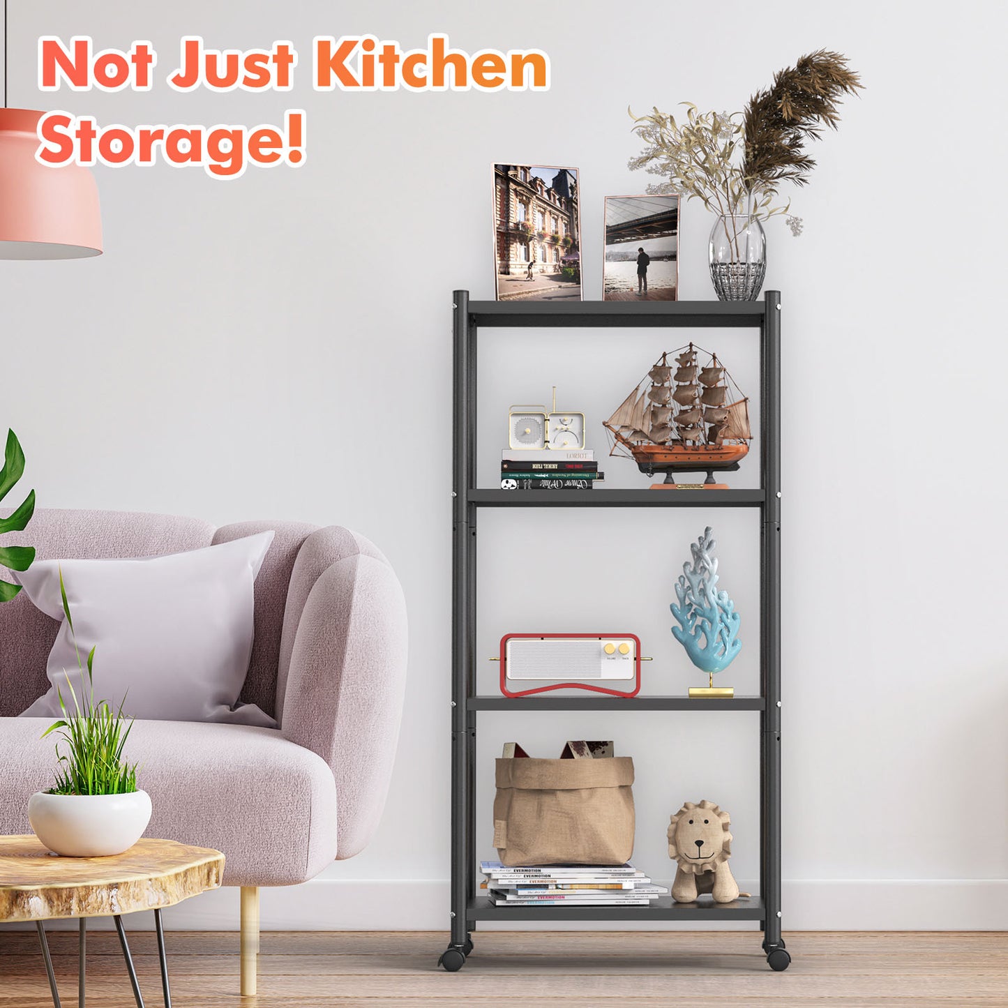 Industrial Metal Kitchen Bakers Rack