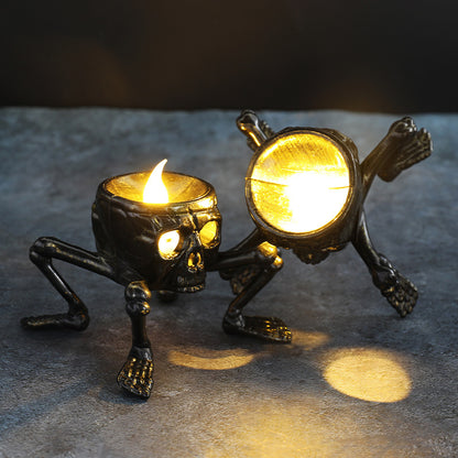 Halloween Totenkopf Manuelle Lichtatmosphäre Layout Requisiten