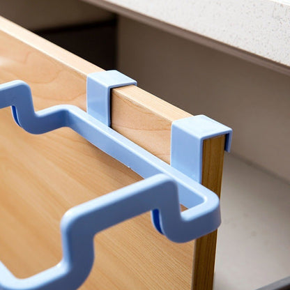 Umweltfreundliche Küche Tür zurück hängen Stil Schrank Stand Müll Müll Taschen Unterstützung Halter