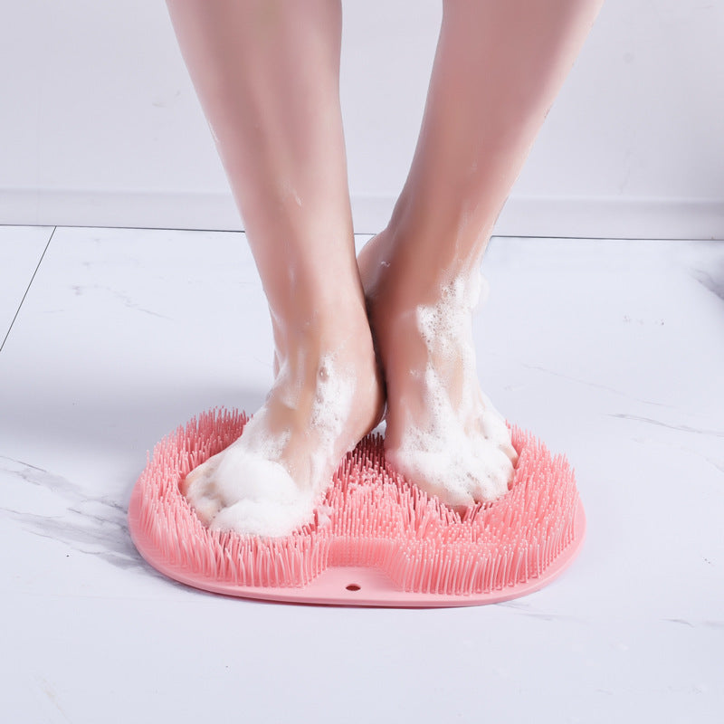 Silicone Massage Bath Brush & Mat
