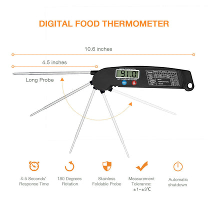 Digital Meat Thermometer: Instant Read BBQ Accessory