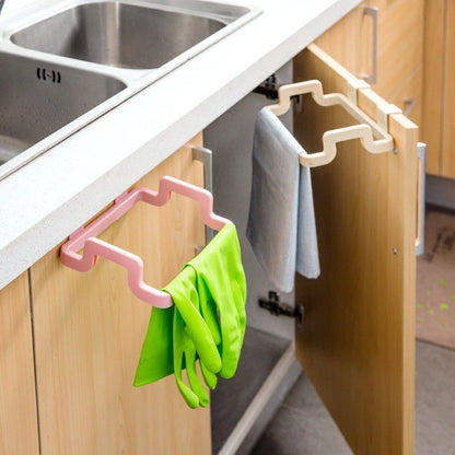 Umweltfreundliche Küche Tür zurück hängen Stil Schrank Stand Müll Müll Taschen Unterstützung Halter