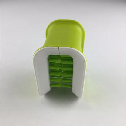 U-förmige Messer- und Besteckreinigerbürste Home Kitchen Reinigungsbürsten Borstenpeeling Küchenwaschen