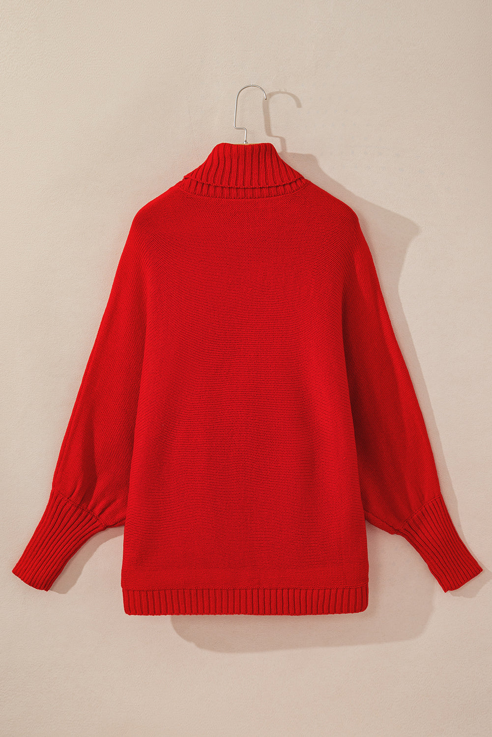 Racing Red Valentine Love Letter bestickter Pullover mit Stehkragen