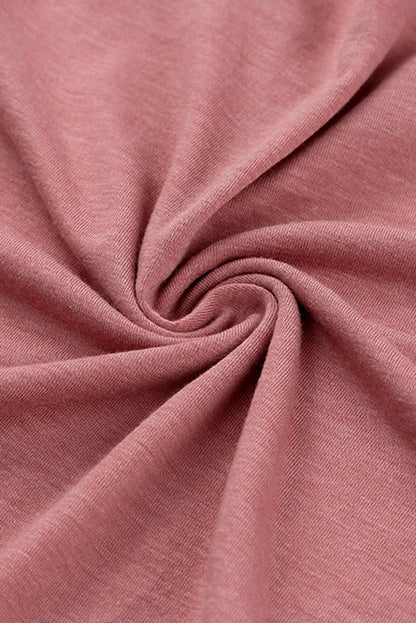 Rosa gestreiftes Langarm-Minikleid mit Leopardenmuster