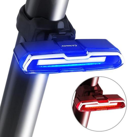 USB rote und blaue Rücklichter Mountainbike-Warnlicht