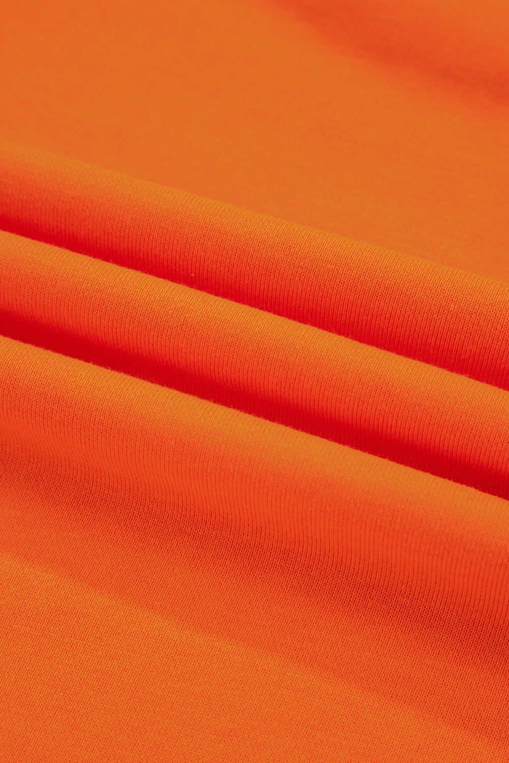 Orange Varsity Stripe Detail Drop Shoulder Pullover Mini Skirt Set