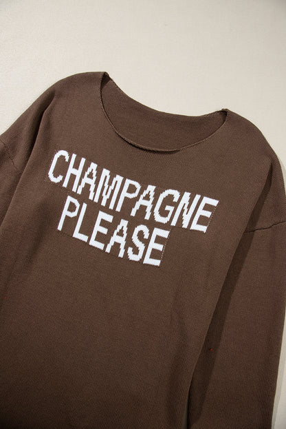 Desert Palm Champagne Please Grafikpullover