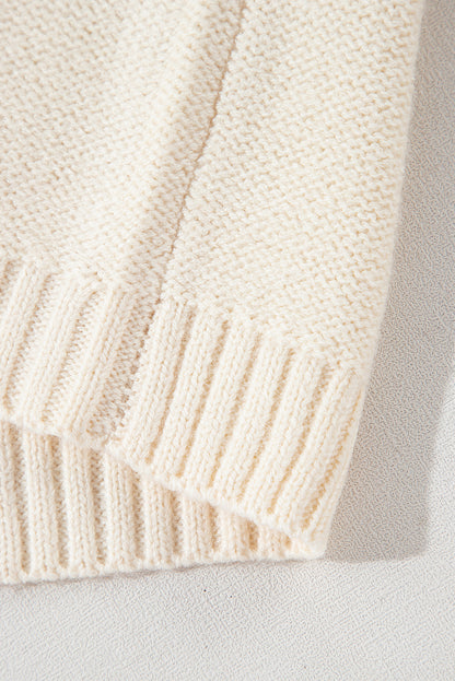 Pullover mit überschnittener Schulter und aufgesetzter Tasche in Colorblock-Optik in Gold Flame