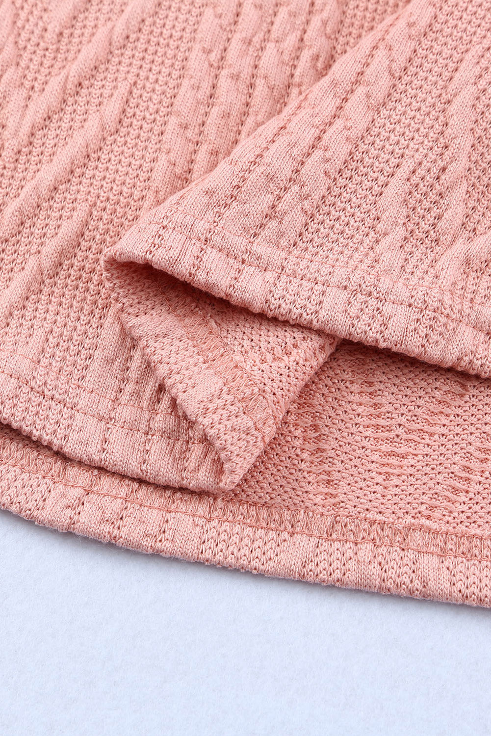 Rosa Strickoberteil mit Leopardenmuster und Pailletten
