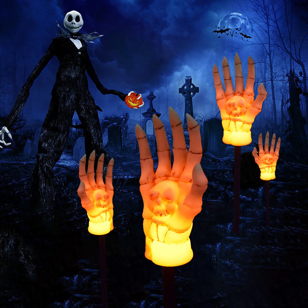 Halloween Wasserdichte Ghost Hand Licht Hof Solar Licht