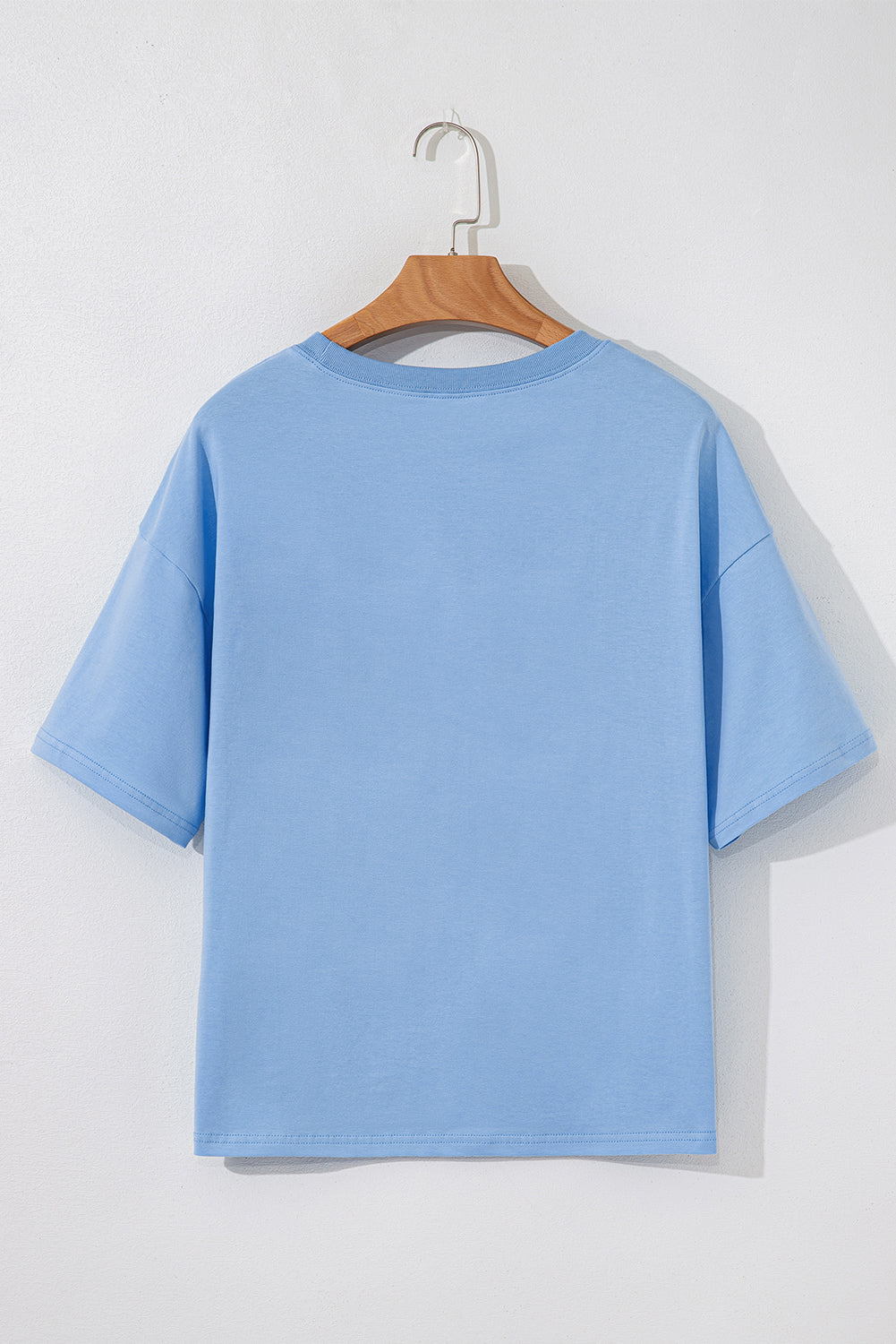 Myosotis Flag Bow Graphic Rundhals-T-Shirt