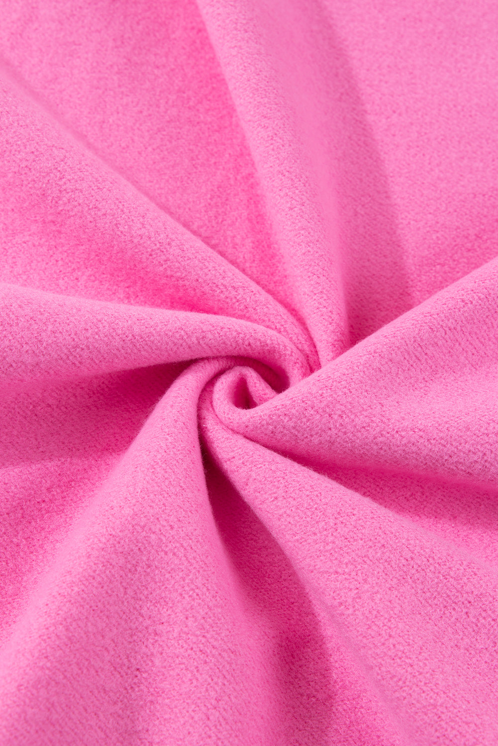 Bonbon – Einfarbiges Sweatshirt mit Fleecefutter und überschnittener Schulterpartie und hohem Bund