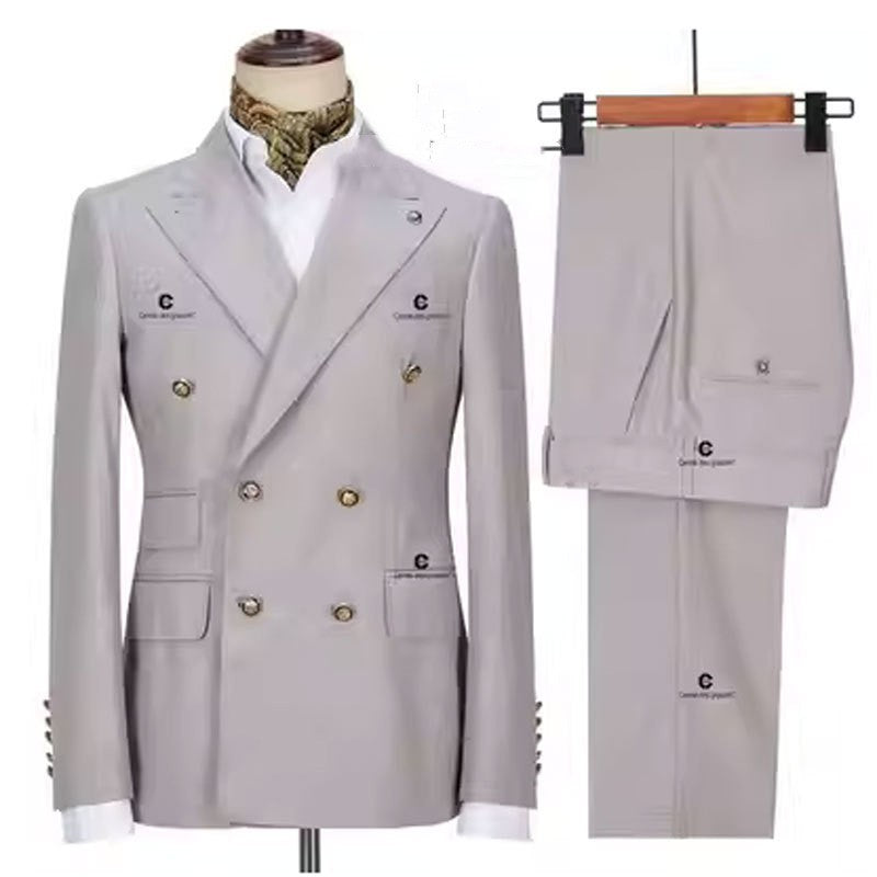 Men's Two-piece Suit Double Breasted