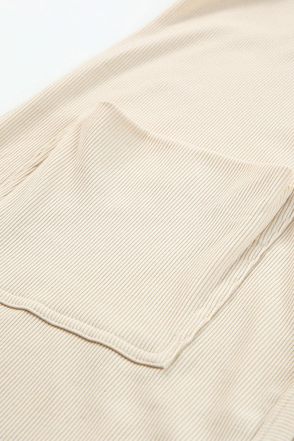 Apricot – Selected – High-Low-Cardigan mit Knopftaschen