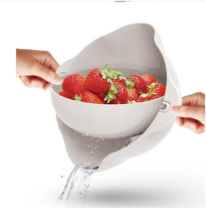Küche Wäsche Organizer Verdickung Home Küche Kunststoff Reis Obst Schüssel Waschen Reis Sieb Becken Waschen Korb