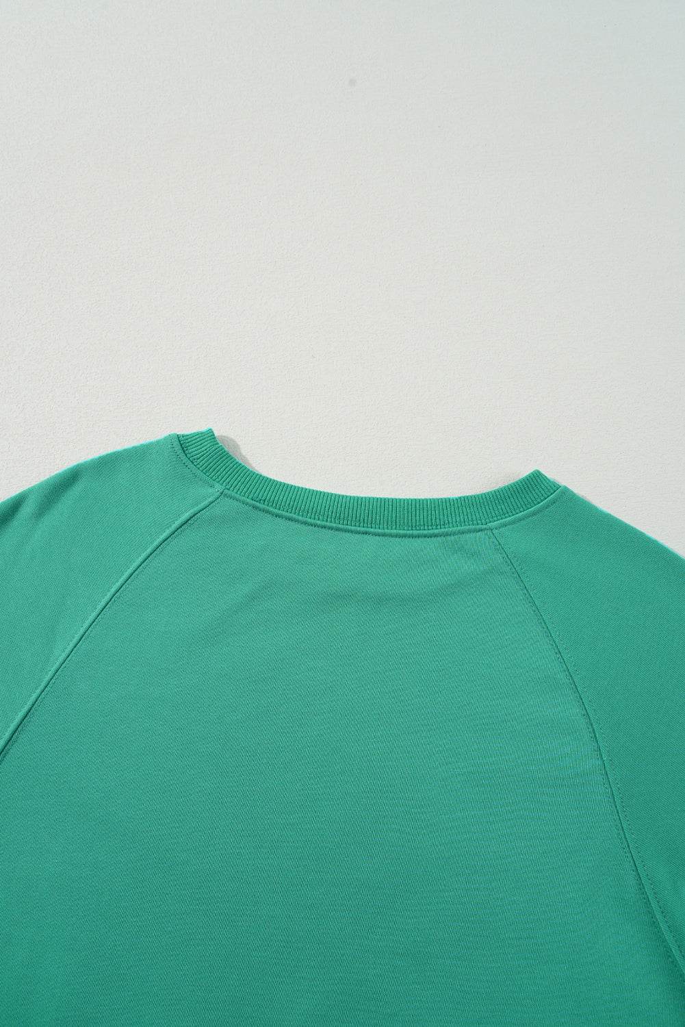 Mintgrünes Regenbogen-Farbblock-Sweatshirt mit Streifen