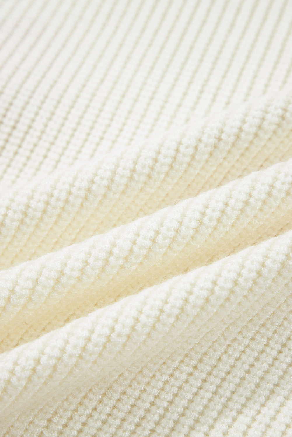 Beige Pumpkin Embroidered Ribbed Thanksgiving Halloween Holiday Sweater