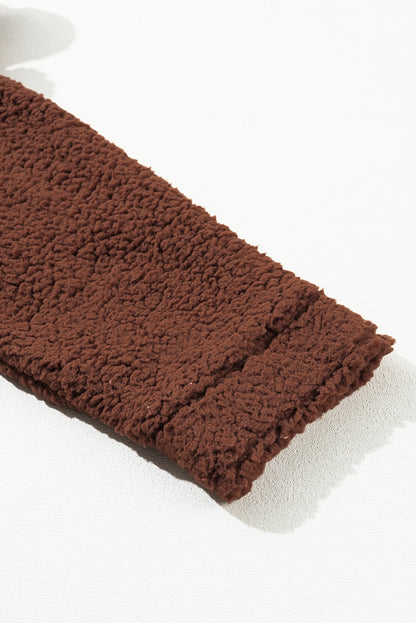 Red Clay Teddybär-Jacke aus Kunst-Lammfell