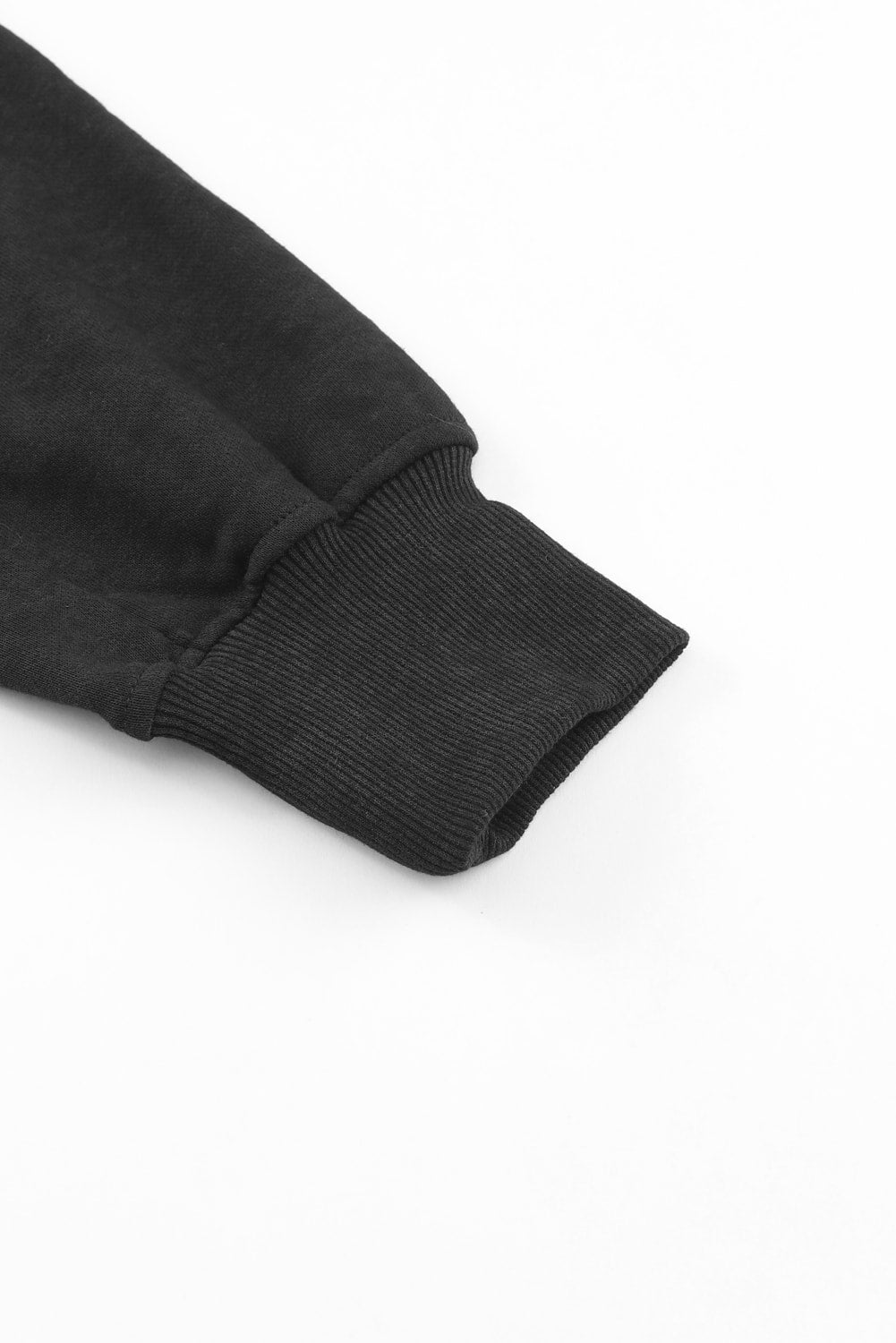 Schwarzes Sweatshirt mit V-Ausschnitt und offenem Rücken in Acid-Wash-Optik