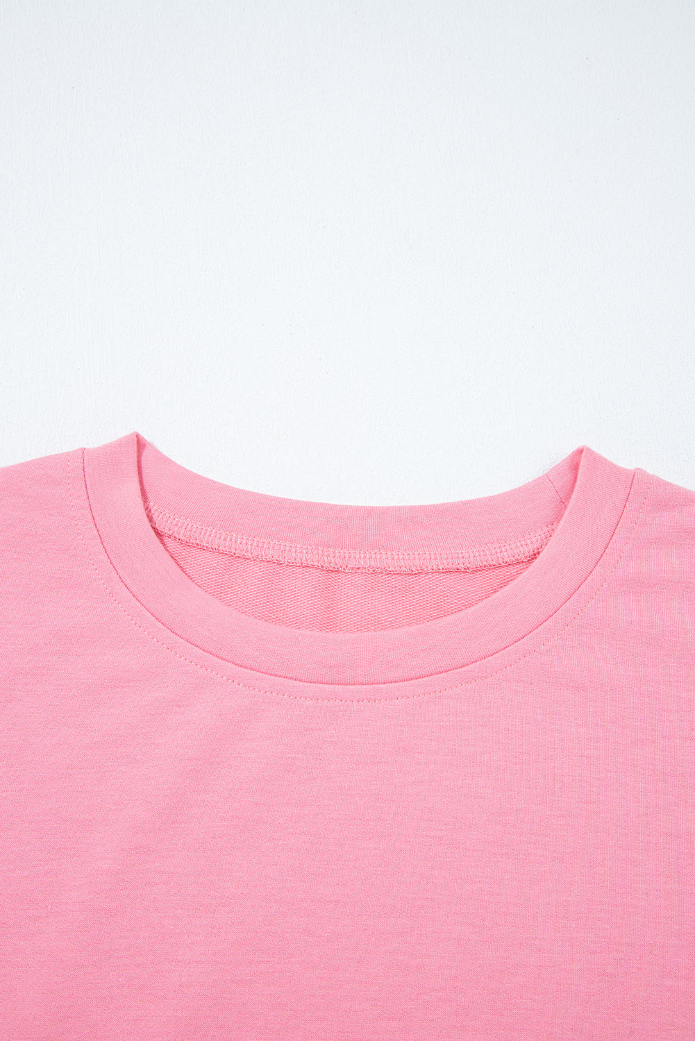 Sachet Rosa Tropfen Schulter Spitze Rüschen Ärmel Patchwork Lose Sweatshirt