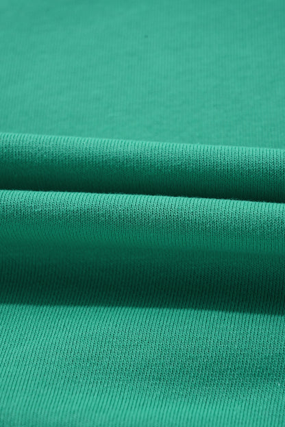 Mintgrünes Regenbogen-Farbblock-Sweatshirt mit Streifen