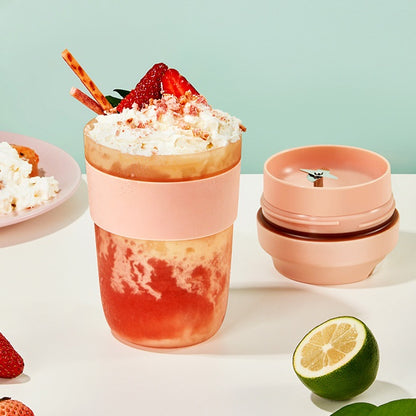 Portable Rechargeable Blender: 400ml Juicer Cup