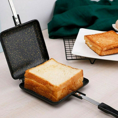 Sandwich Toastie Maker Toaster Maschine Frühstück Antihaft Camping Herd Toaster