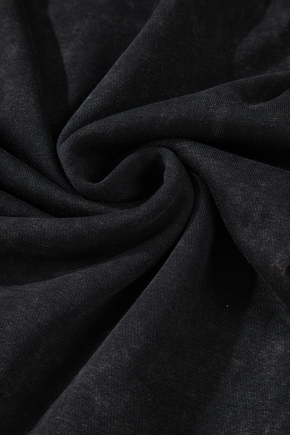 Schwarzes Sweatshirt mit Raglanärmeln und Waffelstrick-Patchworkmuster