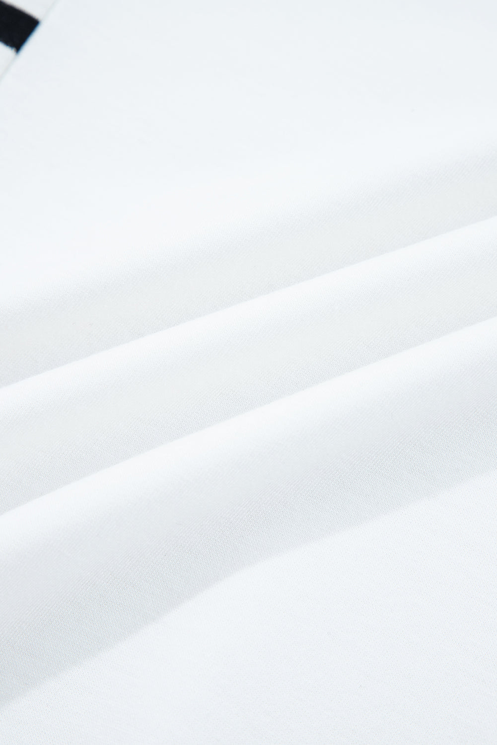 White Stripe Colorblock Patchwork Contrast Stitching Oversize Sweatshirt