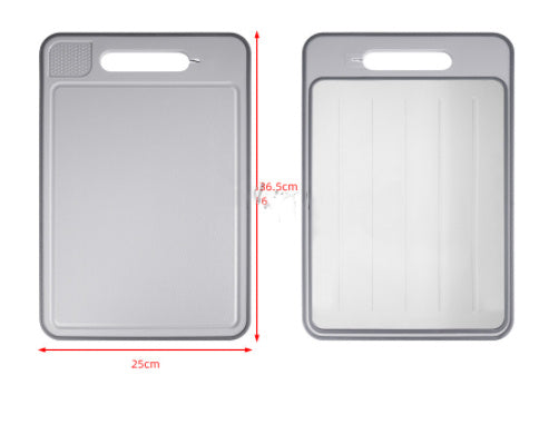 Double-sided Defrosting Cutting Board with Knife Sharpener