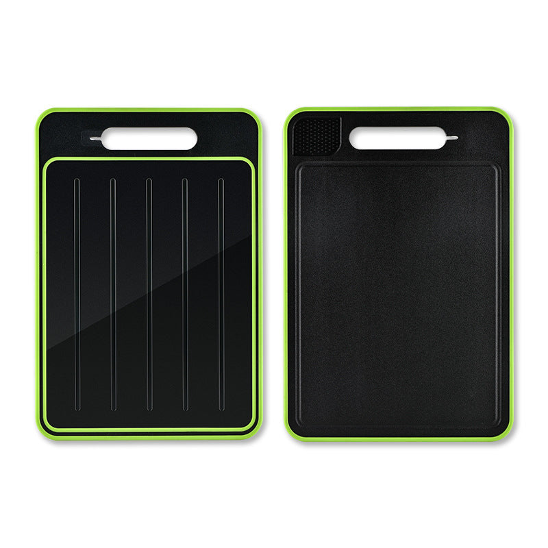 Double-sided Defrosting Cutting Board with Knife Sharpener