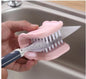 U-förmige Messer- und Besteckreinigerbürste Home Kitchen Reinigungsbürsten Borstenpeeling Küchenwaschen