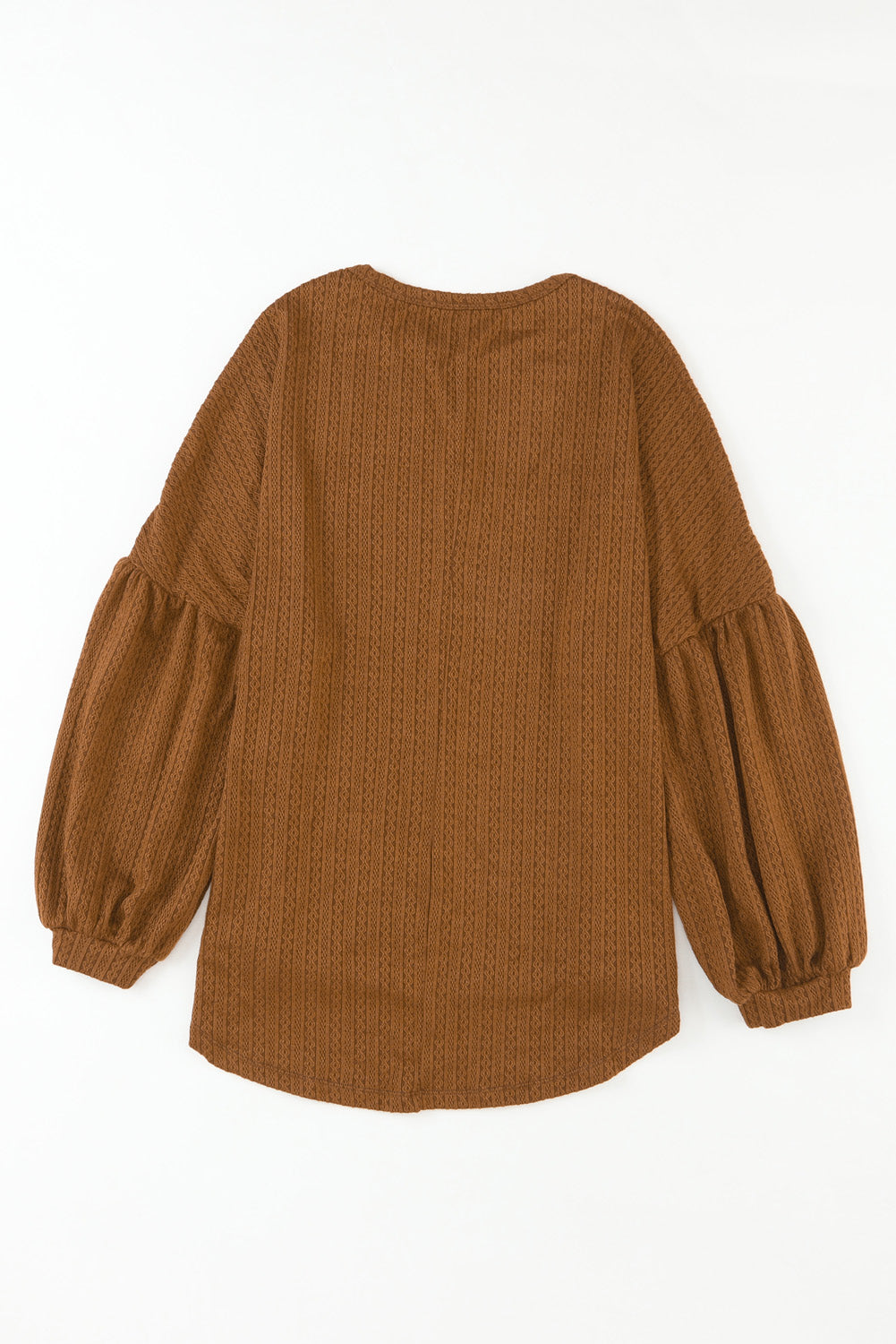 Langärmliges Oberteil aus Jacquard-Imitat-Strick